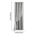 thumbnail image 4 of Blackout Curtains for Bedroom 84 Inch Double Layer Star Lace Sheer Curtains with Thermal Insulated Liner Room Darkening Curtains for Living Room 2-in-1 Window Treatments Gray by PALIFEUR, 4 of 7