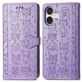 thumbnail image 4 of Funda Cartera FOXDOCK para iPhone 17 , Flip PU con Relieve de Gatos y Perros, Tarjetero y Soporte, 4 of 6
