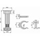 thumbnail image 2 of 4-Pack Adjustable Plastic Legs, Black, 100mm with Accessories for Kitchen and Bathroom., 2 of 4