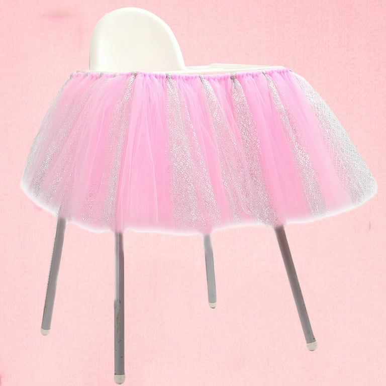 Pink tutu top chair skirt