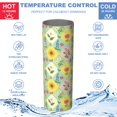 thumbnail image 5 of Pioneer Flower Floral Print Pattern 20oz Skinny Tumbler with Straw & Lid, Double Wall Vacuum Insulated Cup, Leak-Proof, Cup Holder Friendly, Hot 6H Cold 12H, 5 of 6