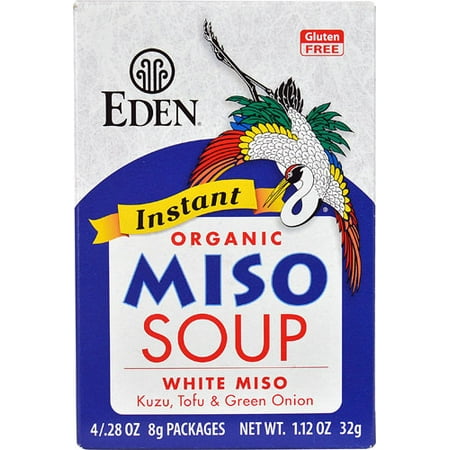 Eden Foods Instant Organic Miso Soup White Miso -- 4 Packages pack of (Best Instant Miso Soup)