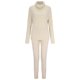 thumbnail image 3 of Gibobby Sueter Dama Conjuntos de punto para mujer, traje de cuello , de Color sólido, suéter, pantalones, traje, conjunto de dos piezas informal cálido y (Beige, M), 3 of 5