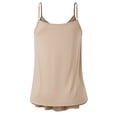 thumbnail image 3 of Doublju Women's Front Pleated Cami Tank Top with Plus Size, 3 of 3
