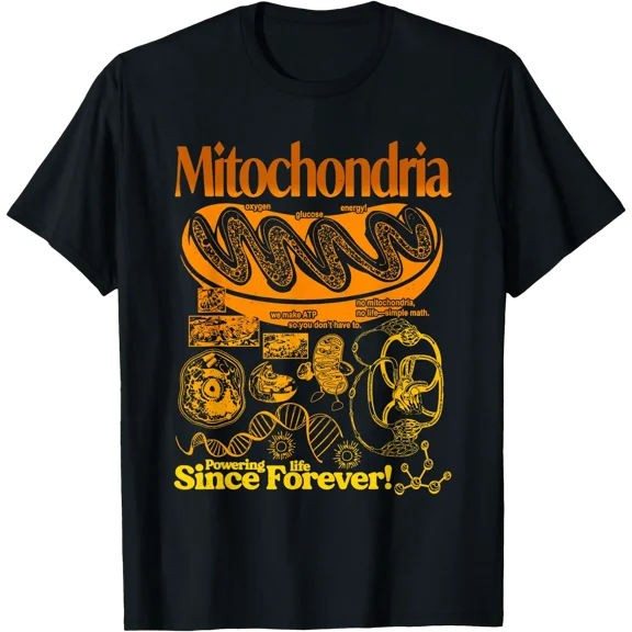 Mitochondria Vintage Science Retro Biology Cell Diagram T-Shirt, Vintage Birthday Gift