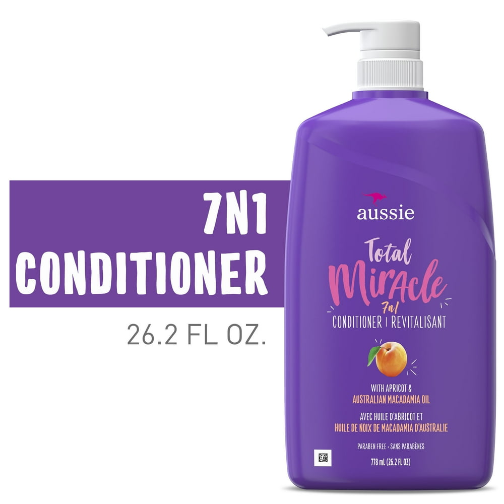 Aussie Total Miracle Conditioner, Paraben Free, 26.2 Fl Oz Walmart