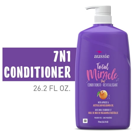 Aussie Total Miracle Conditioner, Paraben Free, 26.2 fl oz