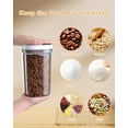 thumbnail image 3 of Airtight Food Storage Container with Scoop, 1.6 Qt Durable Plastic Pantry Kitchen Canister for Flour, Sugar, Coffee, Includes Scoop and Lid, BPA-Free, Stackable, Easy-Clean, 3 of 13