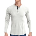 thumbnail image 2 of Dpityserensio T-shirt Ample à Manches Longues pour Homme Col Rond T-shirt Uni, 2 of 4