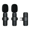 thumbnail image 2 of Microphone Lavalier Sans Fil, Microphone Sans Fil Plug-Play pour Enregistrement, Diffusion en Continu en Direct, Réduction de Bruit Synchronisation Automatique, 2 of 5