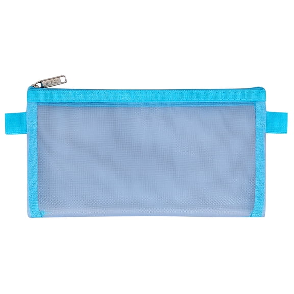 Nilvkv Exquisite and Transparent Mesh Pencil-Case Storage Bag with Multiple Colors Optional Nylon Mesh