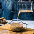 thumbnail image 1 of Clear Espresso Cups Walled Small Glass Coffee Mugs with Handle, 1 of 7