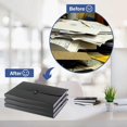 thumbnail image 3 of 7 Pocket Extension Folders with Tab Inserts, Folder File Manager A4, Black, 3 of 4