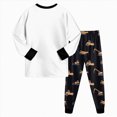 thumbnail image 7 of NOLDARES Toddler Boys Pajamas 2 Piece Long Sleeve Pjs Set Cotton Kids Fall Winter Sleepwear 6-12 Months 12-24 Months 2t 3t 4t 5t 6t 7t 8t 9t Children,White,7-8 Y, 7 of 7