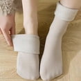 thumbnail image 4 of Saving Clearance!Compression Socks for Women Comfortable And Breathable Solid Color Thickened Warm Mid Length Socks, 4 of 5