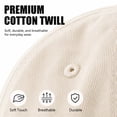 thumbnail image 3 of Gocvo 2 Packs Plain Baseball Cap for Men Women, Adjustable Size Baseball Hat for Casual and Sports Outfits, Black & Beige, 3 of 8