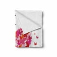 thumbnail image 2 of Love Soft Flannel Fleece Throw Blanket, Heart Filled Butterflies Soul Mate Real True Deep My Dear Illustration, Cozy Plush for Indoor and Outdoor Use, 60" x 80", Multicolor, by Ambesonne, 2 of 6