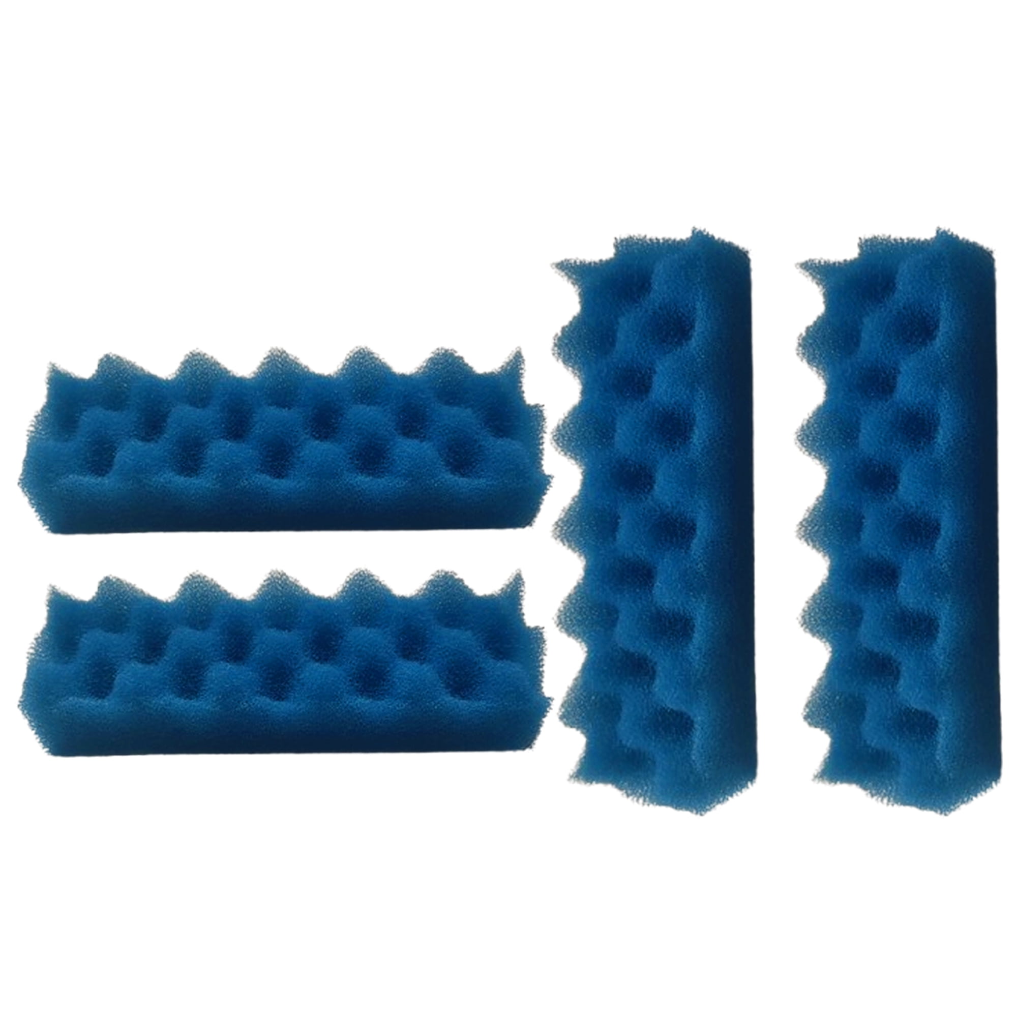 Qzbhct 12 Pcs Blue Foam Max Filter Compatible with Fluval 206 207 306 307 Canister Filter Aquarium Bio Sponge