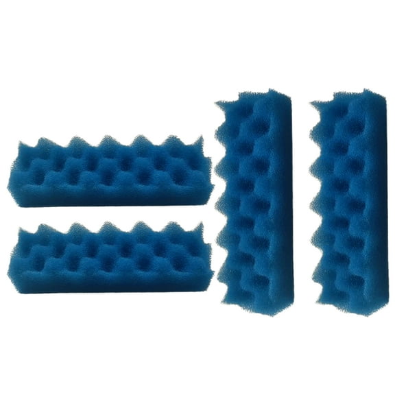 Qzbhct 4 Pcs Blue Foam Max Filter Compatible with Fluval 206 207 306 307 Canister Filter Aquarium Bio Sponge