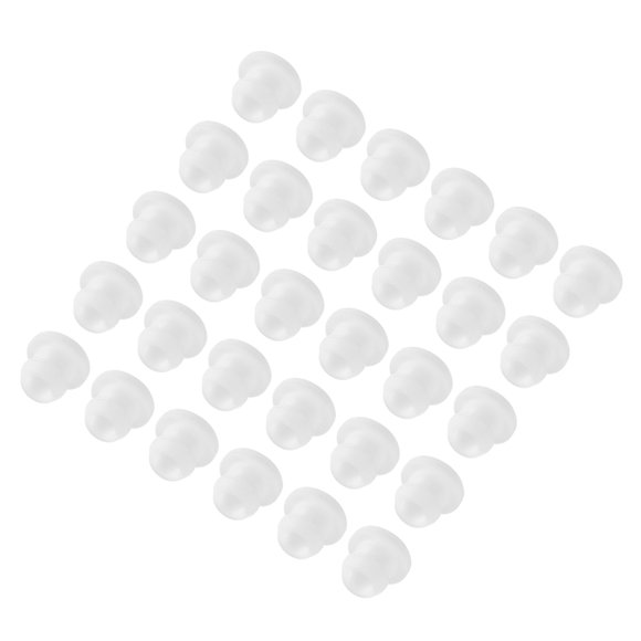 Unique Bargains Silicone Snap in Locking Hole Plugs for Kitchen Rubber Bulkheads Waterproof 7mm/0.28 Inch White,Pack of 30