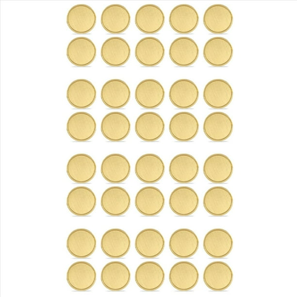 40 Piezas de Monedas de Latón en para Grabado , Monedas en para Grabado de Metal de 40 mm con Caja de Protección de Acrílico