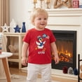 thumbnail image 6 of BemeyourBBs Kids Toddler Baby Boy Girl 4th of July T Shirts Outfit Patriot 250th Independent Day Shirts Clothes Duck Holding American Flag Print T Shirts Kids Summer Casual Pullover Tee Shirt Tops, 6 of 10