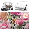 thumbnail image 6 of Uourmeti Golf Cart Seat Cover Non-Skid, Compatible with Golf Carts Sports, Golf Cart Seat Towel Cover Fit for EZGO TXT RXV Club Cars, Rose Animal Print, 6 of 8
