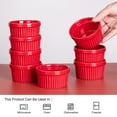 thumbnail image 5 of Soonbuy 8oz Porcelain Ramekins,Souffle Dishes Bowls for Baking, Pudding, Creme Brulee, Custard Cups, Serving Dip, Oven, Microwave and Dishwasher Safe, 5 of 7