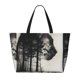 thumbnail image 2 of Easygdp Double Exposure Cat Forest Bolsa de Viaje de Playa de Gran Capacidad, Bolsa Tote Perfecta para la Playa, Escapadas de Fin de Semana y Viajes, 2 of 7