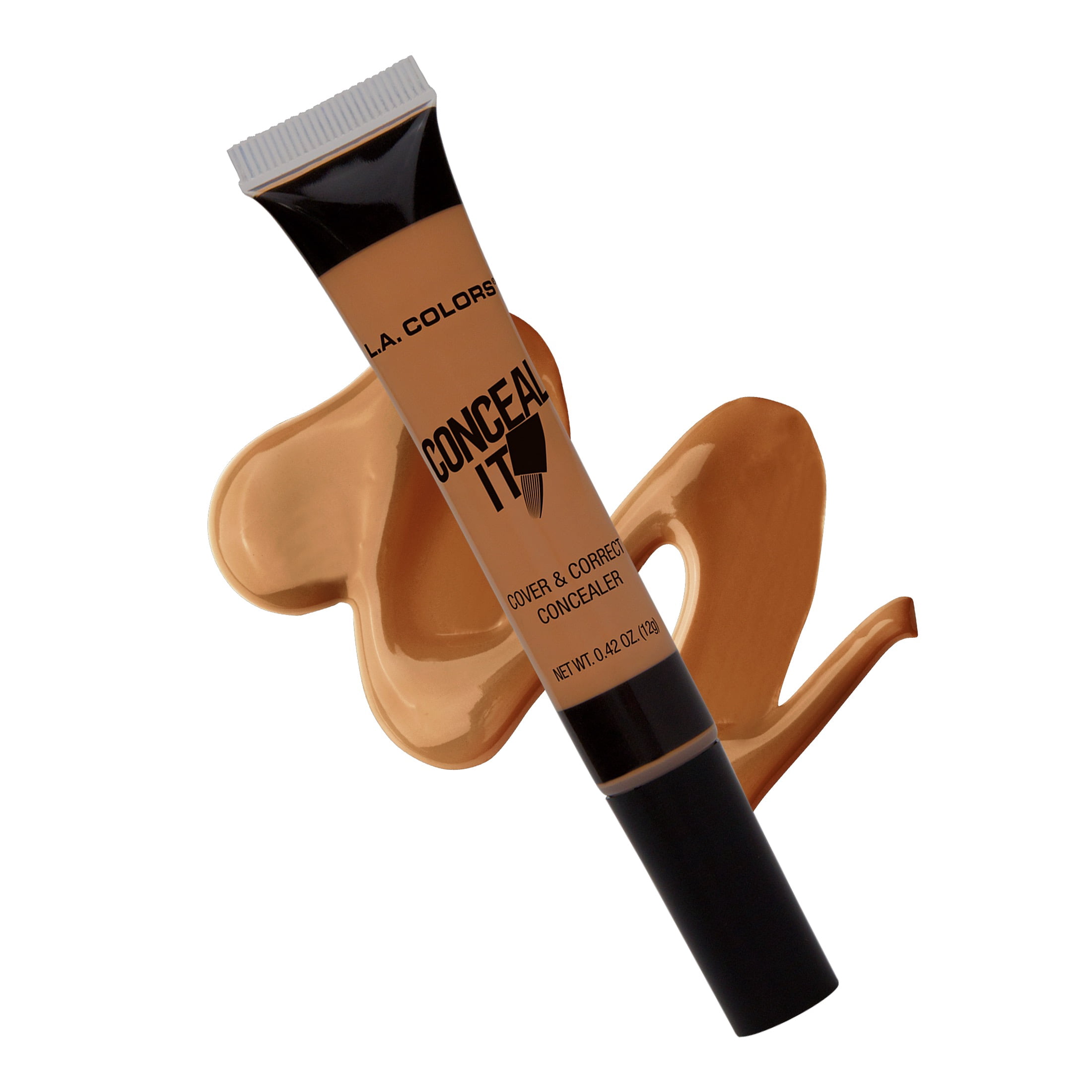 (4 pack) L.A. COLORS Concealer, Conceal It, Honey Beige, 0.42 fl oz