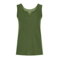 thumbnail image 5 of Drses Women's Tank Tops Fashion Women's Casual Sleeveless Solid V-neck Top Blouse T-shrit Tank Top Womens Summer Tops, 5 of 6