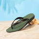 thumbnail image 1 of Fleps Men Sport Thong Flip Sandalias de playa PVC para interior/exterior (44) Verde, 1 of 9