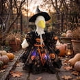 thumbnail image 4 of Sruoe Halloween Porch Goose Outfits, Witch Costumes Set 23 Inch Porch Goose Clothes, Goose Clothes Dress, Duck Sculpture Clothes for Lawn Statue Cement Statue Yard Patio Party Decoration, 4 of 7
