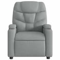 thumbnail image 5 of vidaXL Light Gray Fabric Recliner Chair, 6-Point Vibration Massage, Adjustable Backrest & Footrest, 5 of 6