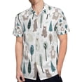 thumbnail image 4 of High Quality Hawaiian Shirts for Men Short Sleeve Aloha Beach Shirt Floral Summer Casual Button Down Shirts Blouses P8CD45, 4 of 7