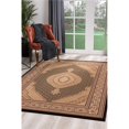 thumbnail image 1 of 4 x 6 ft. Black & Beige Medallion Area Rug, 1 of 1