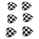 thumbnail image 5 of 100 Uds. Parches en forma de corazón para planchar en rejillas blancas y negras, parches de apliques bordados DIY para bolsas de ropa, 5 of 12