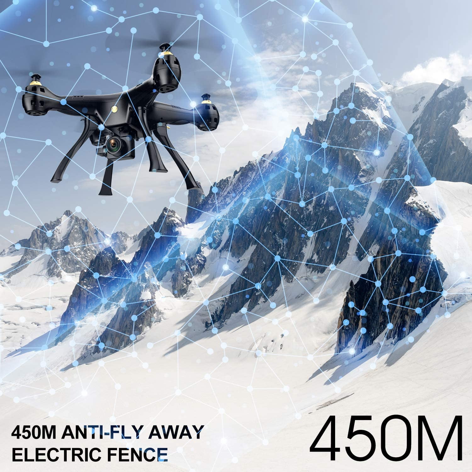 DROCON DC-08 5G WiFi FPV Drone, 1080P Full HD Camera, Screwdriver-Free RC Quadcopter for Beginners