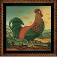 thumbnail image 2 of Pedersen, Diane 26x26 White Modern Wood Framed Museum Art Print Titled - Rooster, 2 of 4