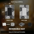 thumbnail image 3 of SIXHOME Outdoor Rug with LED Strip Lights 8'x10' Waterproof Reversible Patio Rug Floral Border Plastic Straw Indoor Outdoor Rug for RV Camping Garden Picnic Beach Deck Backyard Porch Decor, 3 of 7