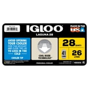 Igloo 28 QT Laguna Hard-Sided Ice Chest Cooler, Red