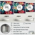 thumbnail image 4 of Designart "Chrysanthemum Moroccan Illusion" Floral Square Mirror For Wall Decor - Large Multicolor Square Printed Wall Mirror Art - Square Cottage Mirror - Wall Mounted Square Large Mirror, 4 of 5