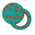 thumbnail image 2 of Lsque Colorful Crab Pattern Round Bar chair cushion covers Velvet Fabric Premium Comfort Protects from Scratches and Stains for 14-17 Inch Chair-12 inch, 2 of 7