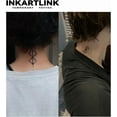 thumbnail image 2 of shiyou-Tattoo Tech, 2 Sheets Small Semi Permanent Tattoo, Adult Art Design Temporary Tattoos, Lasts 1-2 Weeks, Waterproof, Realistic Look, No Adhesive, No Reflection (Berserker), 2 of 4