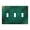Emerald Green with Golden Glitter, variant on Haosy Light Switch Cover Plate 2 Gang Electrical Outlet Covers Gnomes with Usa Flag Decorate Wall Plate 4.56”x4.48”