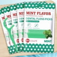 thumbnail image 3 of 300pcs Mint Adult Dental Floss Sticks - Ultra-Fine Flosser Home Set - Portable Toothpick Thread Dental Floss Box, 3 of 7