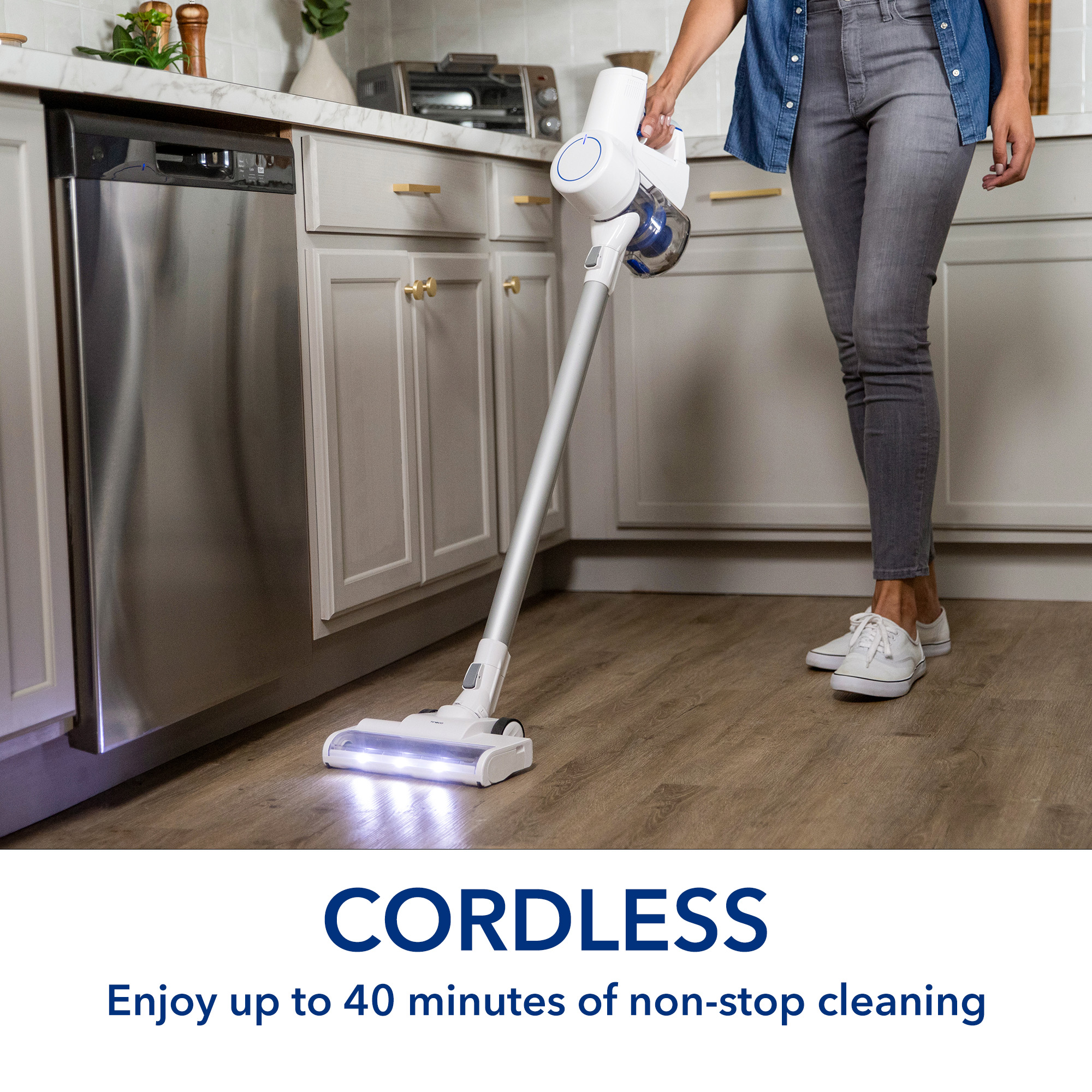 Tineco LiteVak Cordless Stick Vacuum, Silver photo 5