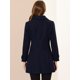 thumbnail image 5 of Abrigo de Invierno Allegra K Cuello Peter Pan Mujer Azul oscuro XS, 5 of 6