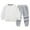 R223-Grey, variant on NOLDARES Toddler Baby Girl Boy Fall Winter Outfits Print Crewneck Sweatshirt Casual Pants 2pcs Clothes Set Casual Clothing(Sky Blue,5-6 Y)