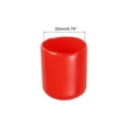 thumbnail image 2 of Unique Bargains 20pcs 20mm Embouts en Caoutchouc Couvrent l'Assortiment de Vinyle Vis Protecteur de Filetage Rond PVC Bouchons à Vide, Noir Rouge, 2 of 5